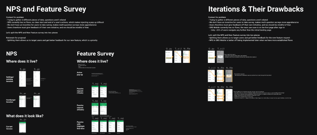 Manulife Mobile research notes for finding the why behind requirements